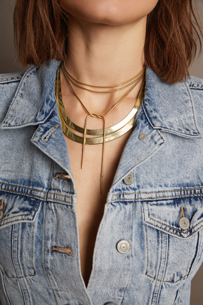 Frye Classic | Women’s Lasso Wrap Necklace | Aurate x The Frye Company