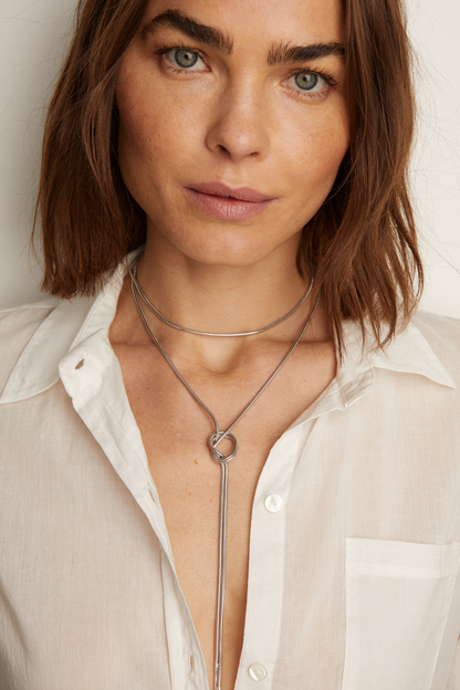 Frye Discount | Women’s Lasso Wrap Necklace | Aurate x The Frye Company