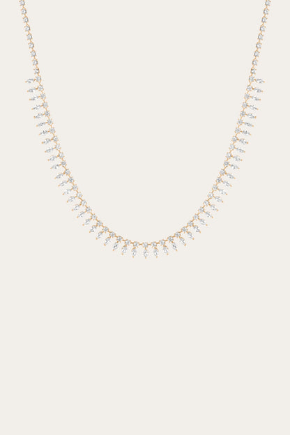 Frye Customer Favorite | Women’s Marquise Fringe Necklace | Aurate x The Frye Company