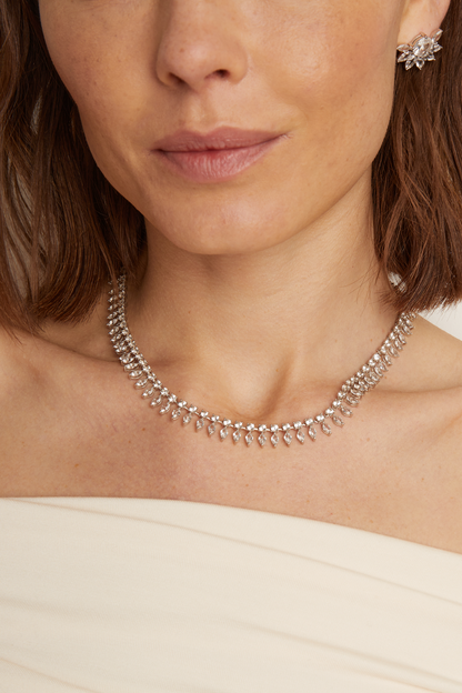 Frye Top Pick | Women’s Marquise Fringe Necklace | Aurate x The Frye Company