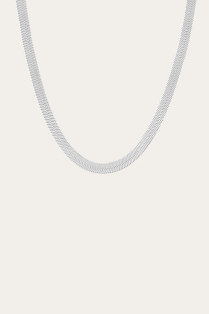 Frye New | Women’s Extra Bold Herringbone Necklace | Aurate x The Frye Company