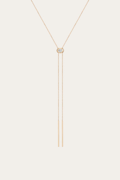 Frye Popular | Women’s Lab Grown Diamond Bolo Necklace | Aurate x The Frye Company