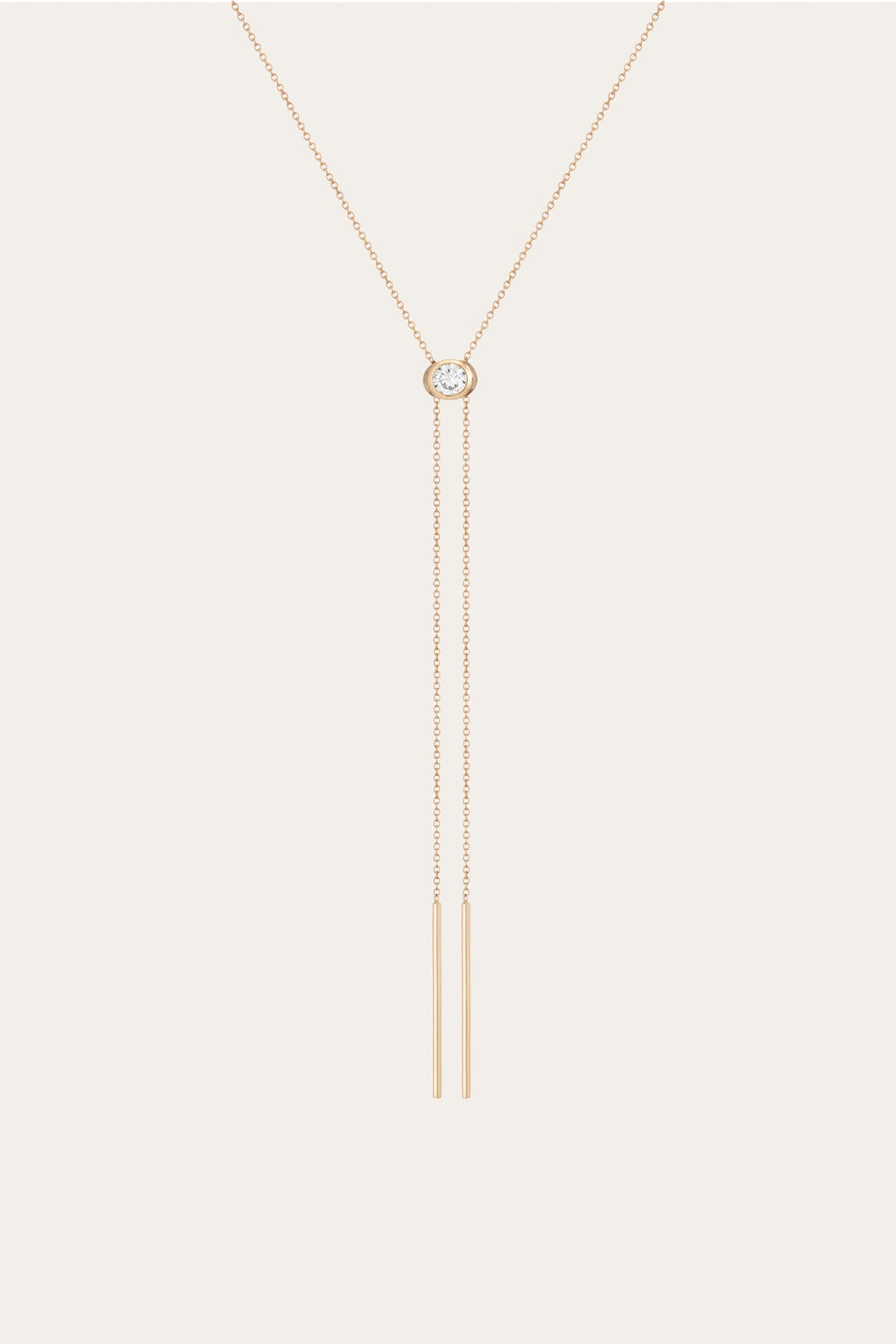 Frye Everyday | Women’s Lab Grown White Sapphire Bolo Necklace | Aurate x The Frye Company