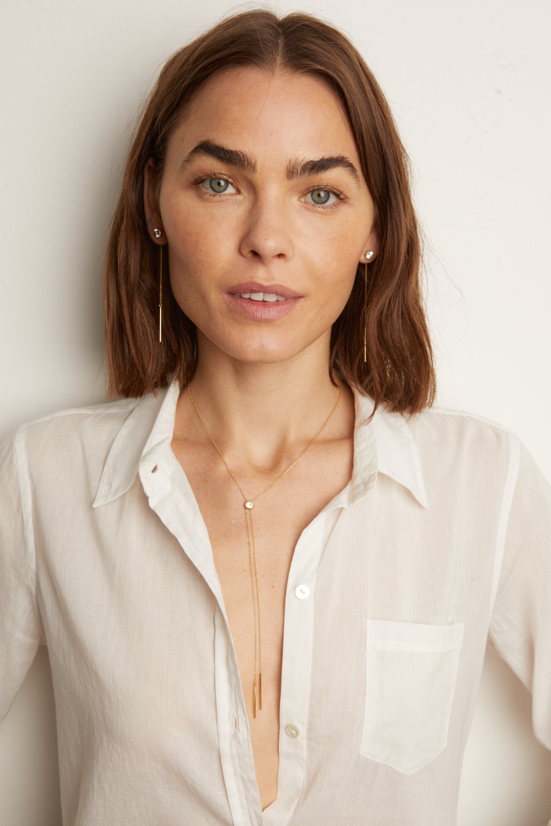 Frye Everyday | Women’s Lab Grown White Sapphire Bolo Necklace | Aurate x The Frye Company