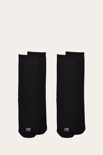 Frye Recommended | Women’s Black Bamboo Boot Socks 2 Pack