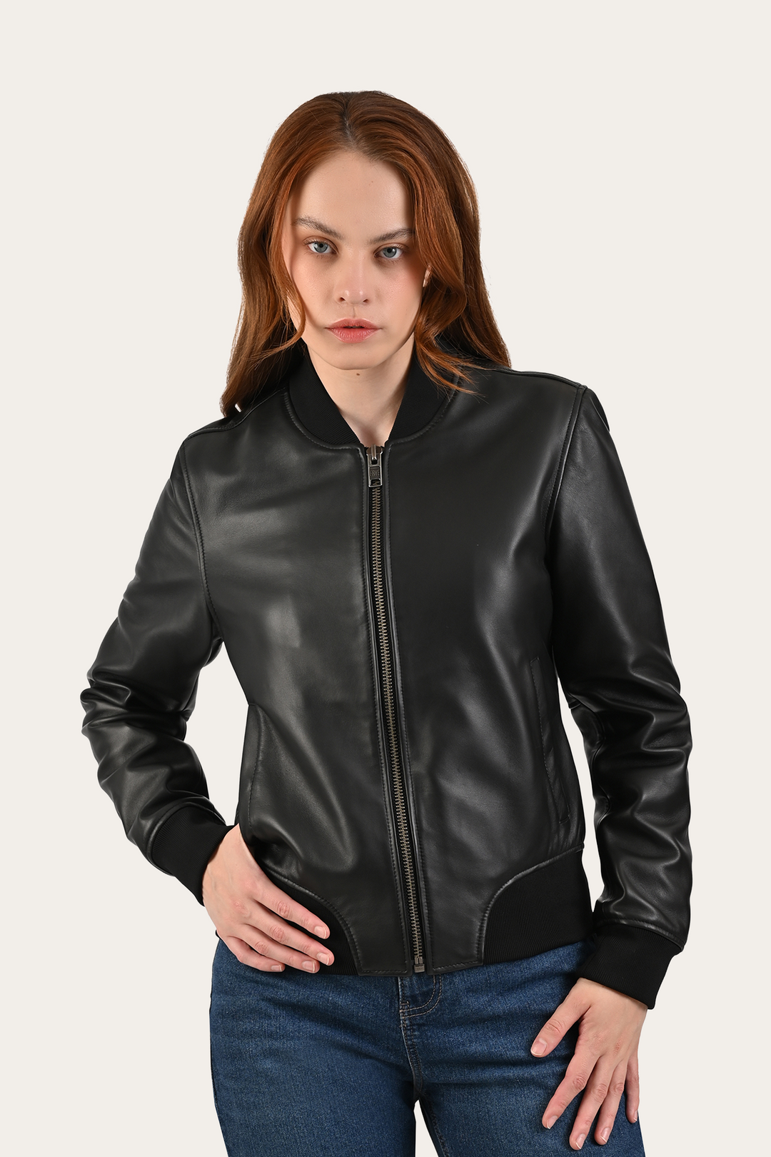 Frye Popular | Black Bolton Bomber Jacket