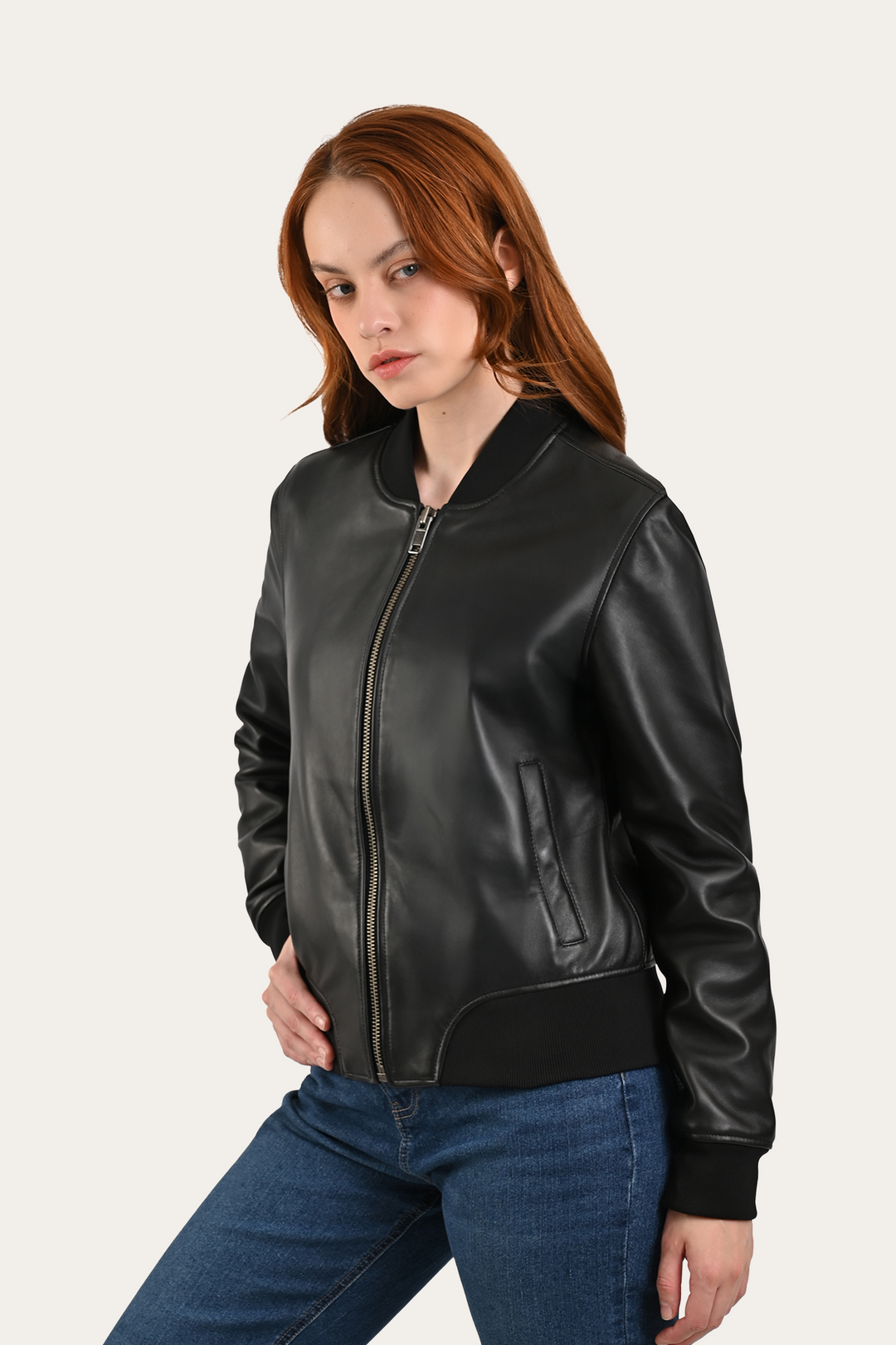 Frye Popular | Black Bolton Bomber Jacket