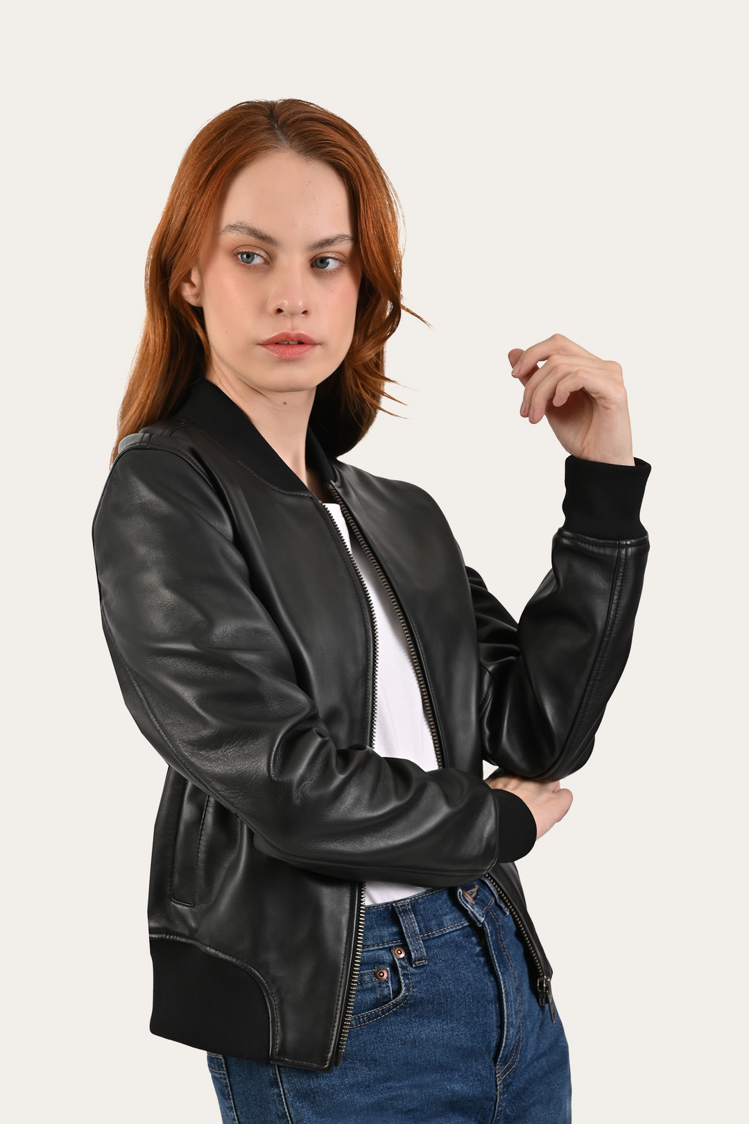 Frye Popular | Black Bolton Bomber Jacket