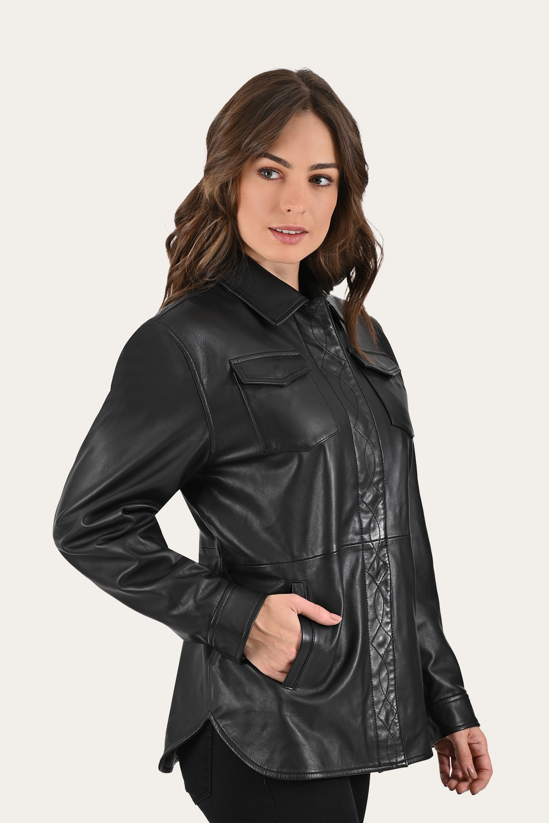 Frye Popular | Black Bailor Shirt Jacket