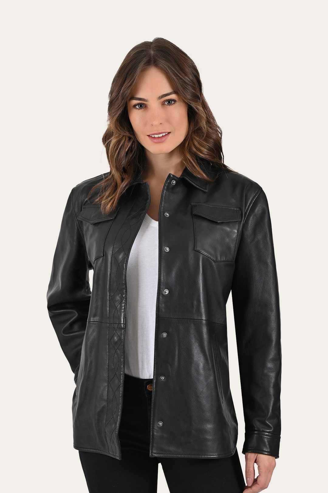 Frye Popular | Black Bailor Shirt Jacket