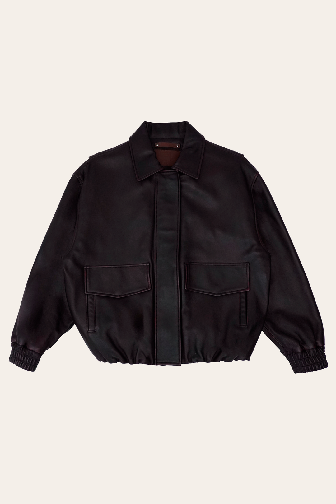 Frye Best Price | Black Cherry Harper Oversized Bomber