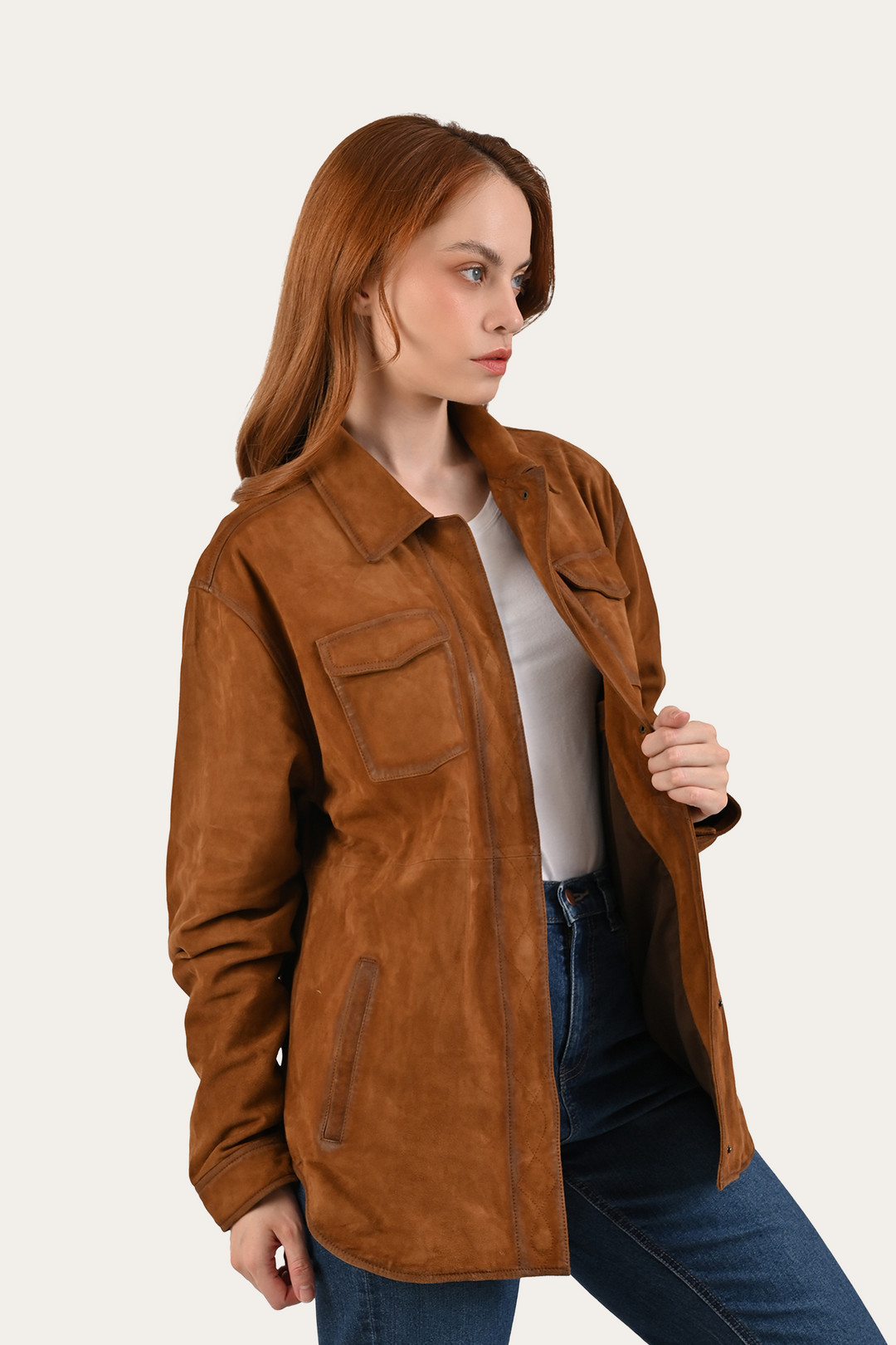 Frye Featured | Light Brown Avett Overshirt Jacket