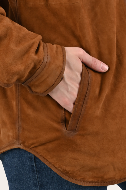 Frye Featured | Light Brown Avett Overshirt Jacket