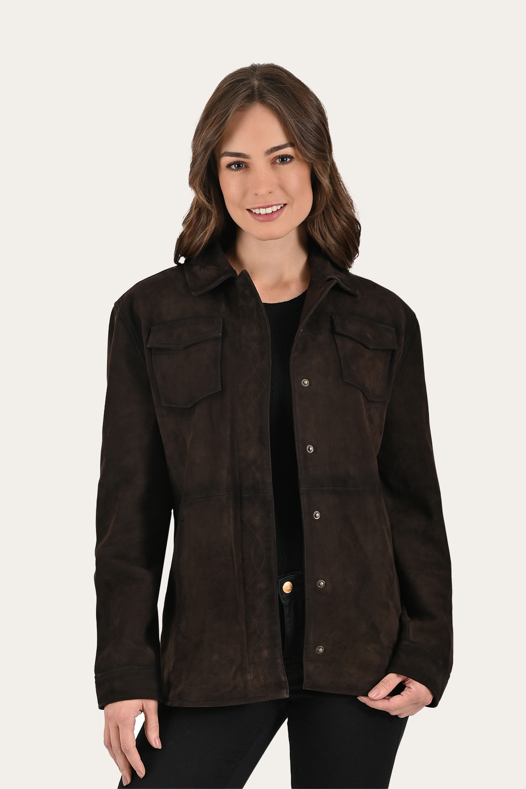 Frye Recommended | Dark Brown Avett Overshirt Jacket