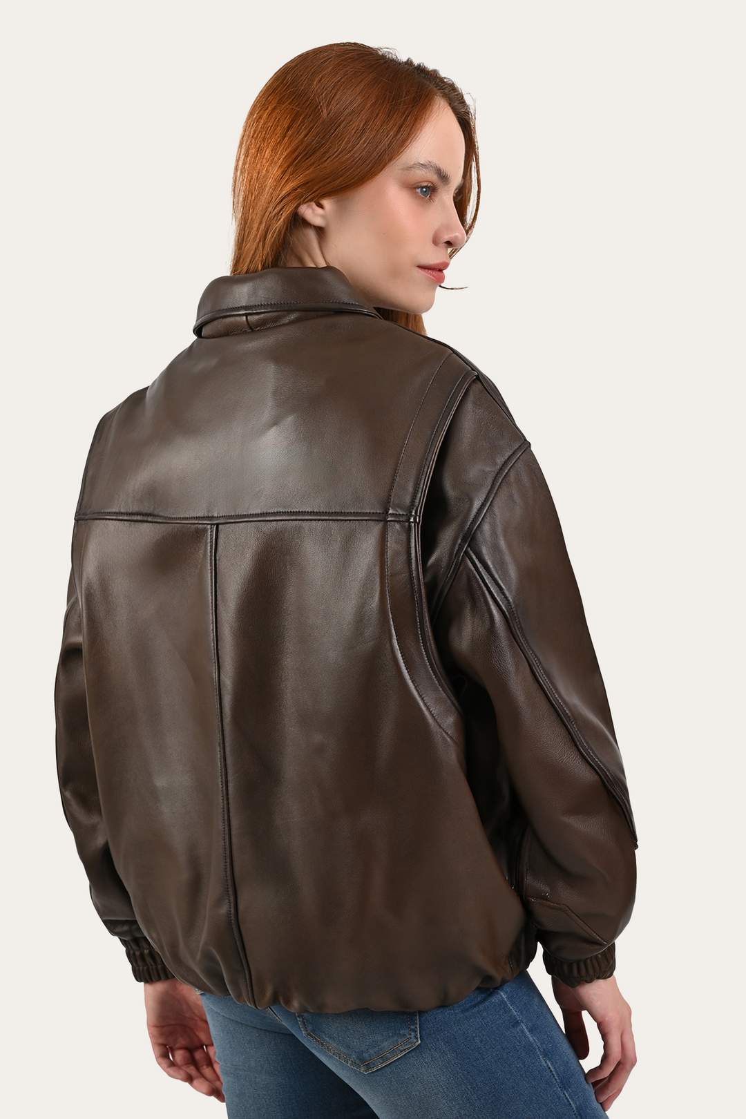 Frye Exclusive | Tobacco Harper Oversized Bomber