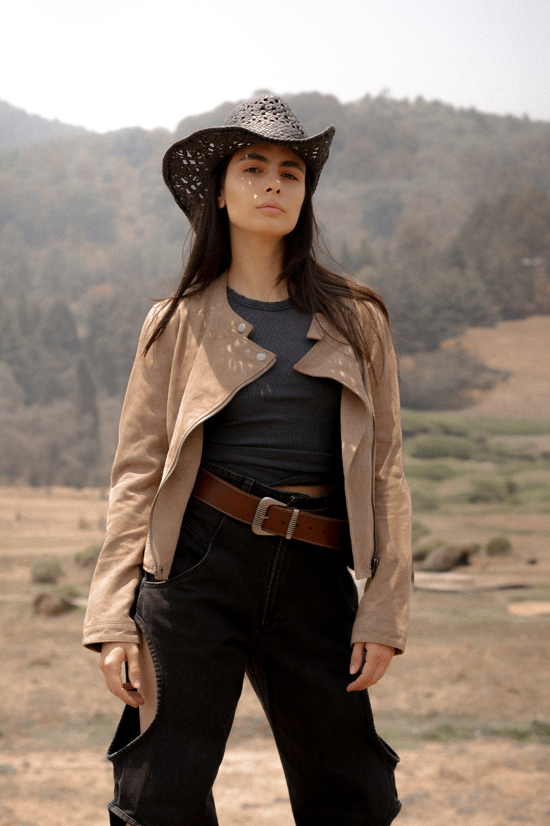Frye Best Price | Women’s Taupe Jace Hybrid Biker Racer Suede Jacket
