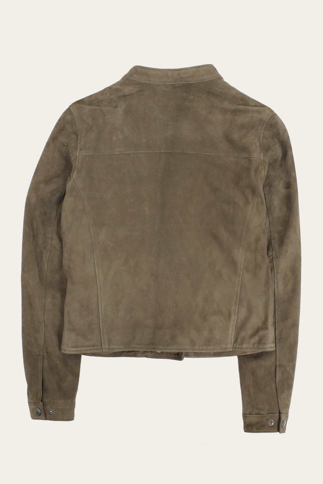 Frye Best Price | Women’s Taupe Jace Hybrid Biker Racer Suede Jacket