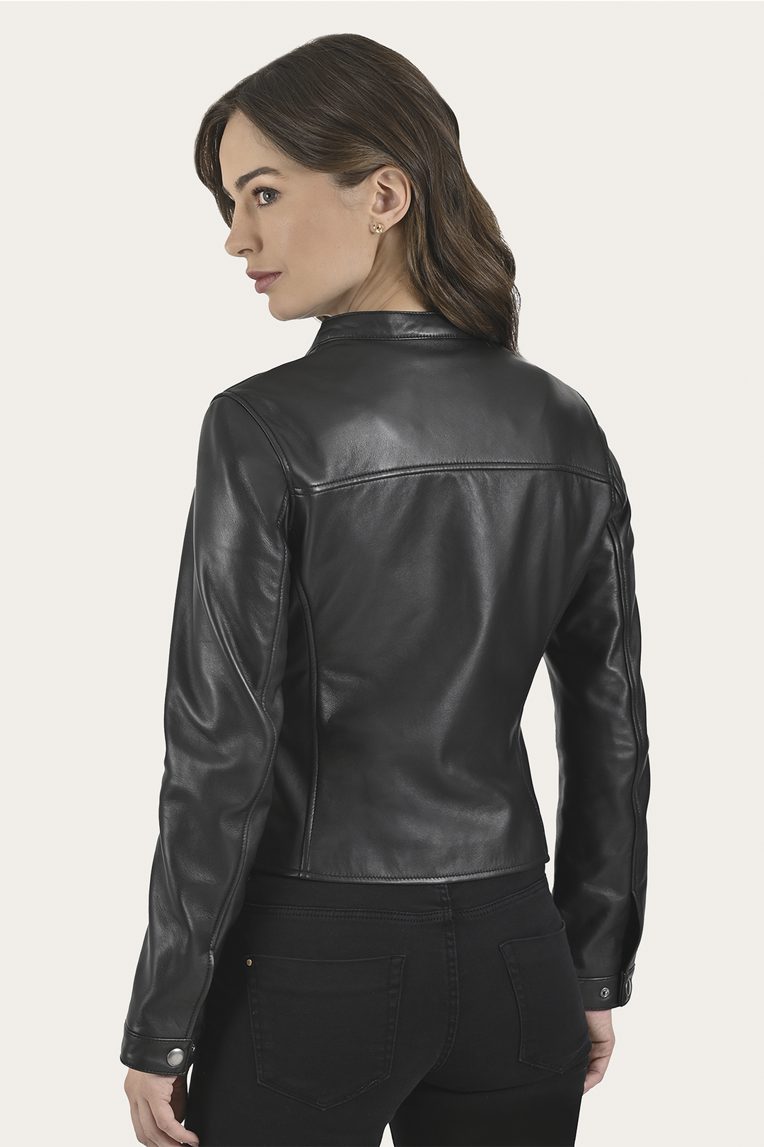 Frye Hot Sale | Women’s Black Heathe Leather Racer Jacket