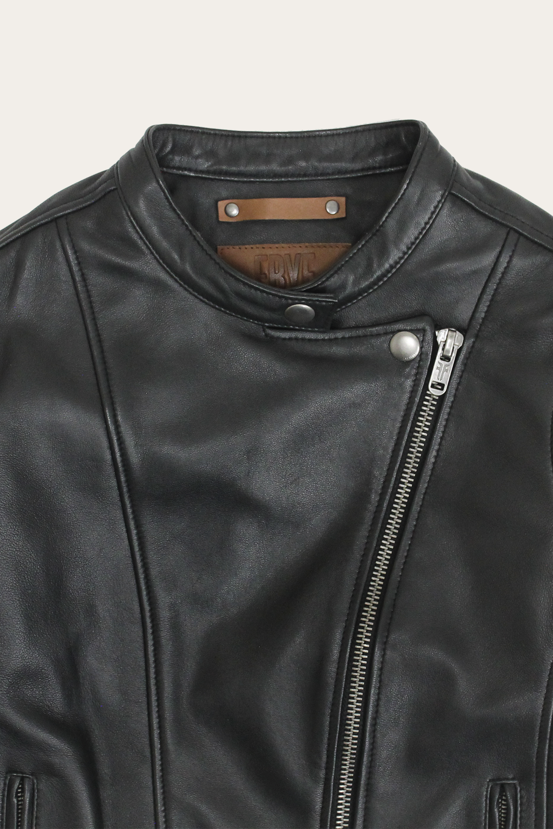 Frye Hot Sale | Women’s Black Heathe Leather Racer Jacket