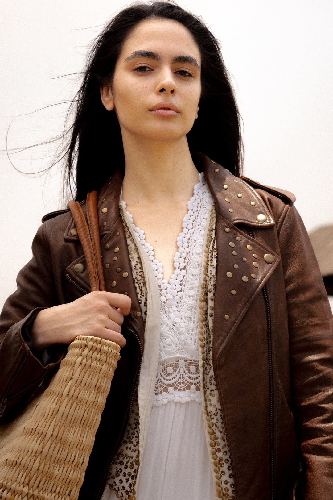 Frye Latest | Women’s Tobacco Linc Biker Leather Jacket