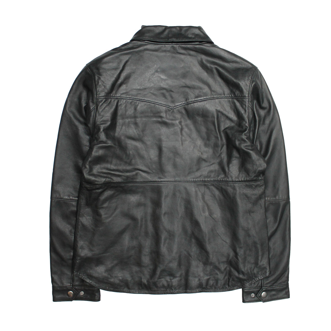 Frye Customer Favorite | Women’s Black Obadiah Leather Shacket