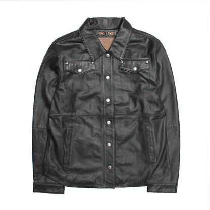 Frye Customer Favorite | Women’s Black Obadiah Leather Shacket