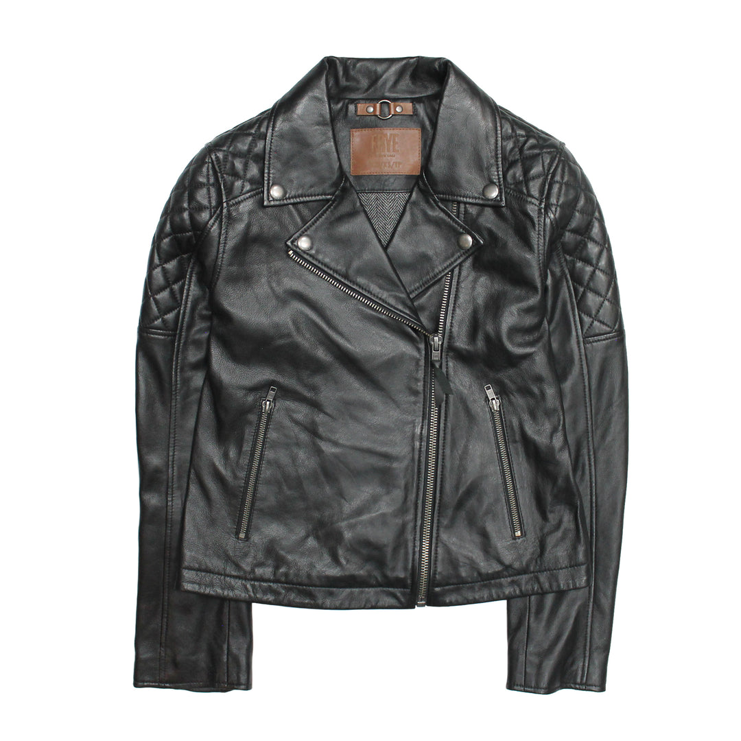 Frye Trending | Women’s Black Oklahoma Biker Leather Jacket