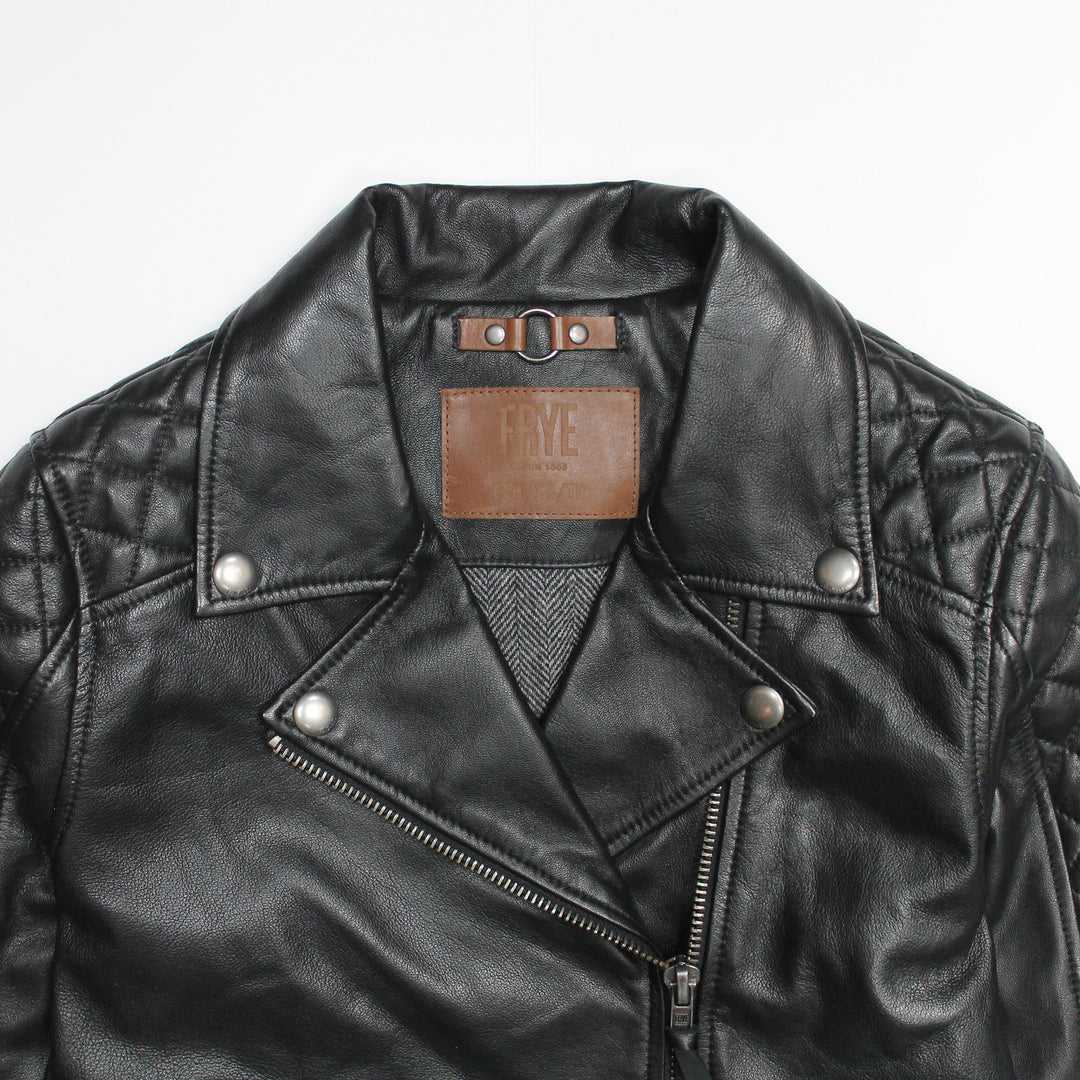 Frye Trending | Women’s Black Oklahoma Biker Leather Jacket