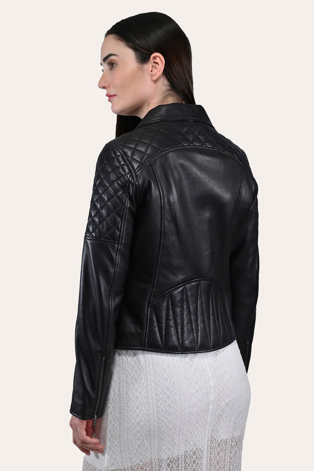 Frye Trending | Women’s Black Oklahoma Biker Leather Jacket