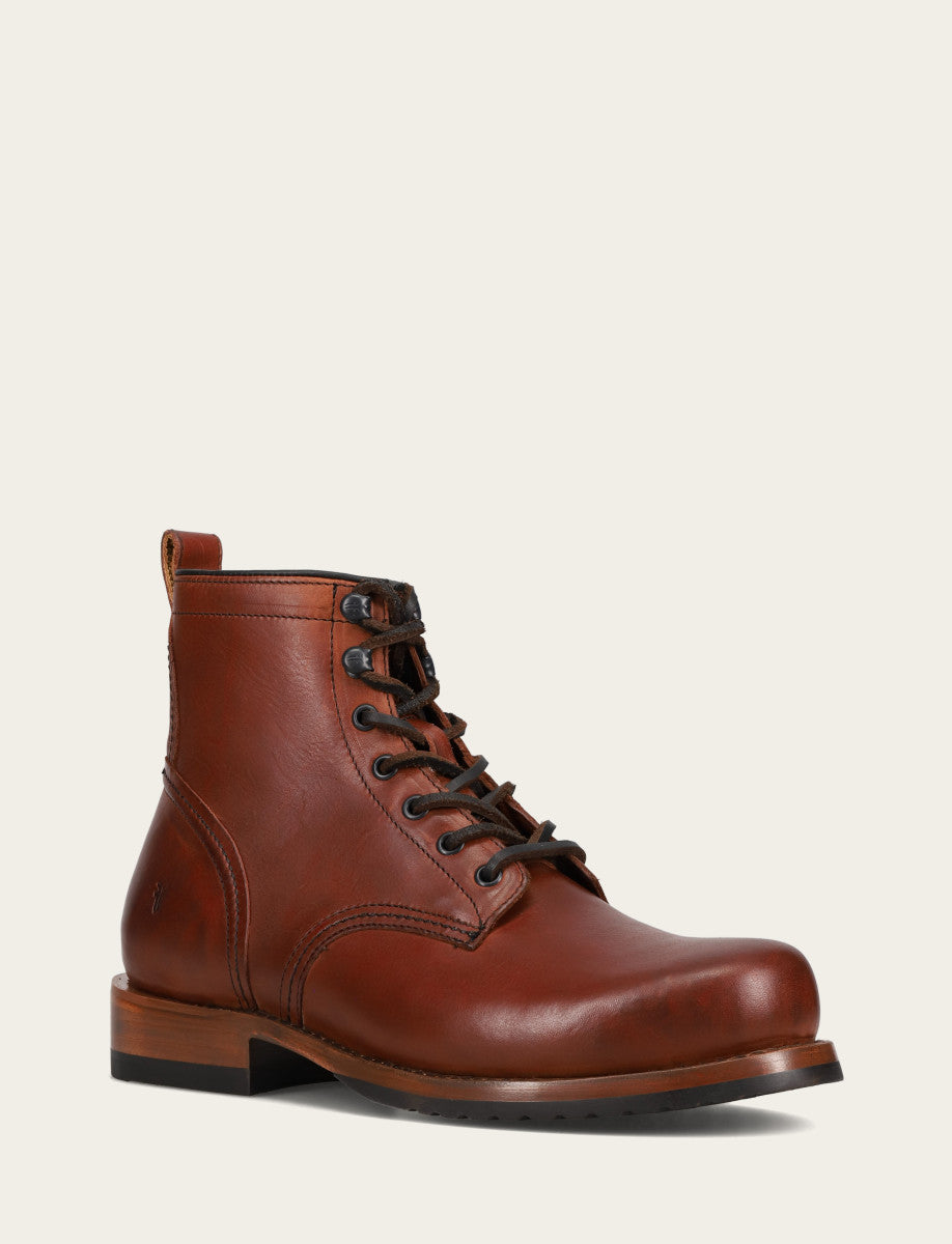 Frye Featured | Men's Whiskey Hudson Workboot Plain Toe Boot