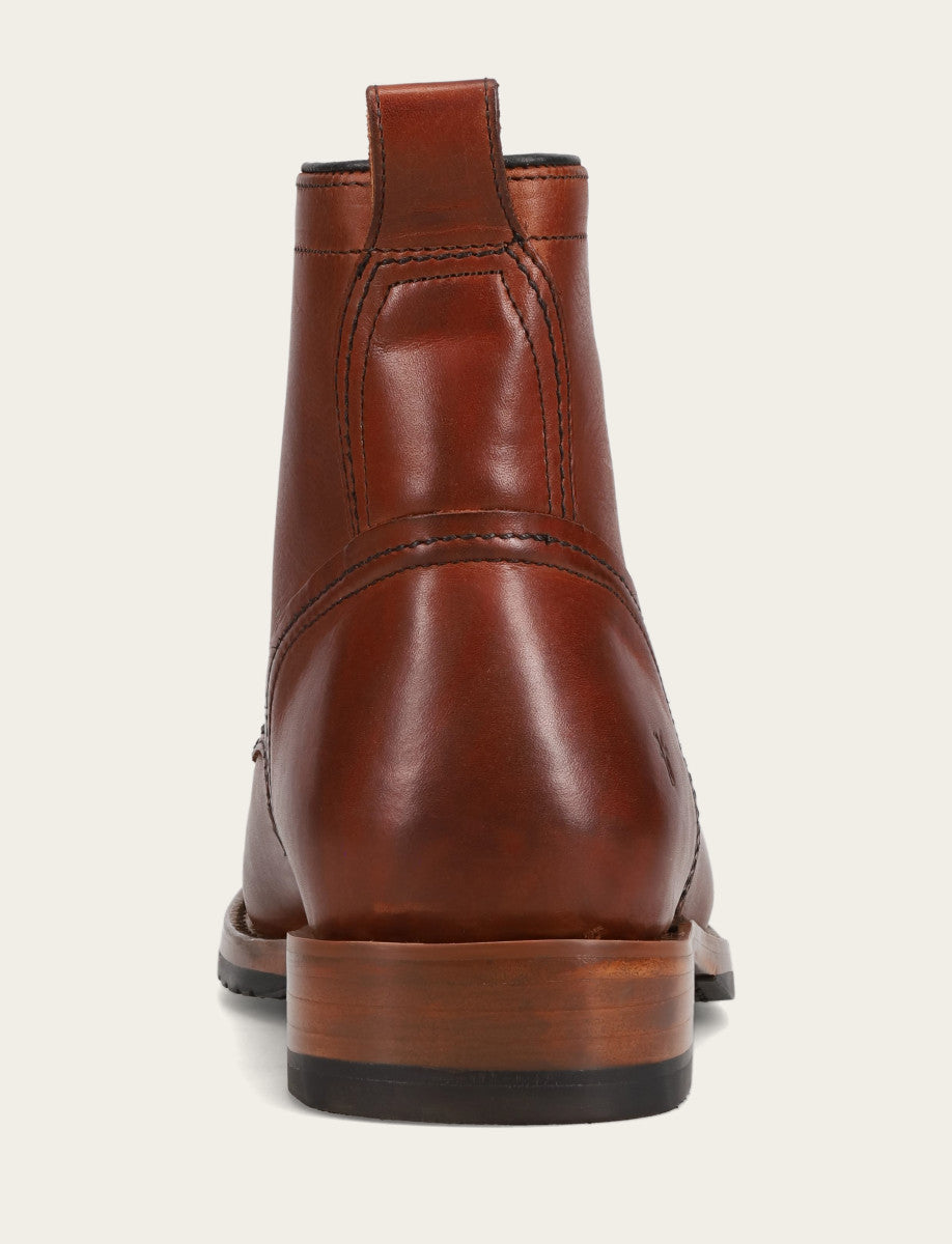 Frye Featured | Men's Whiskey Hudson Workboot Plain Toe Boot