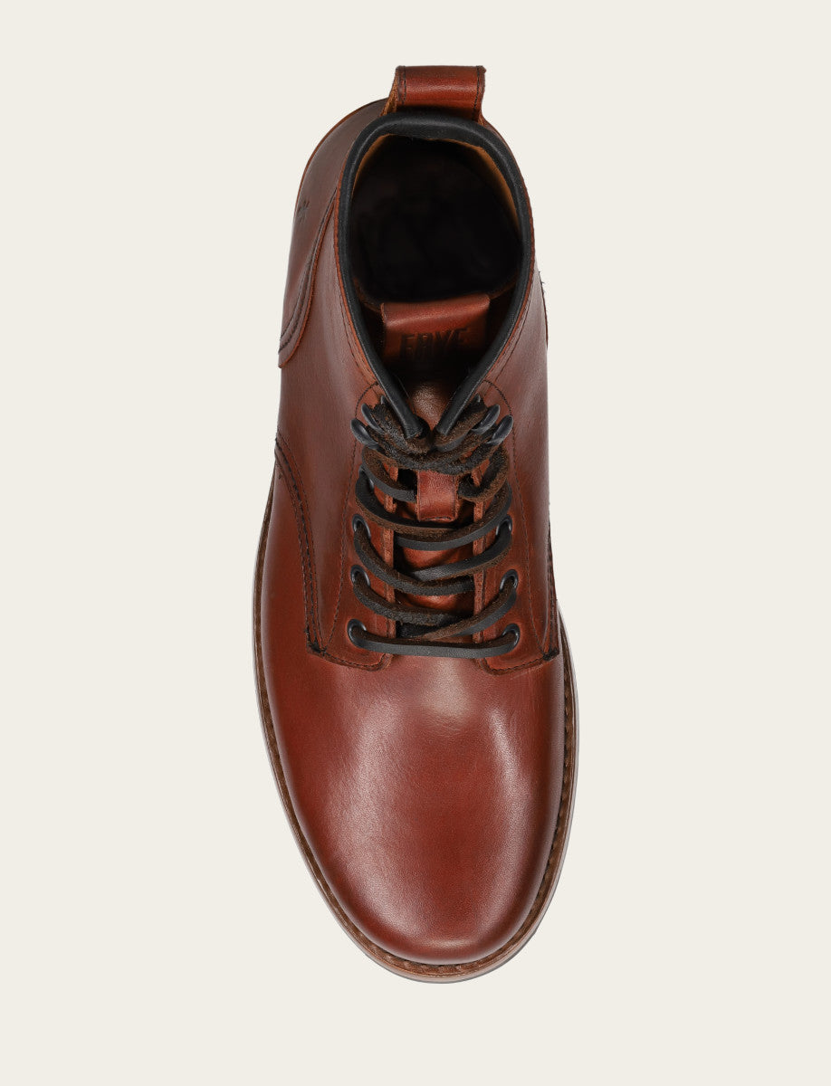 Frye Featured | Men's Whiskey Hudson Workboot Plain Toe Boot