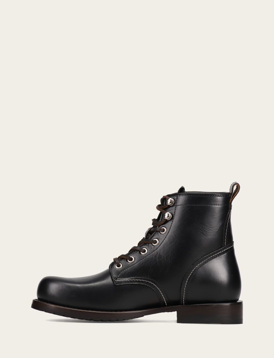 Frye Hot Sale | Men's Black Hudson Workboot Plain Toe