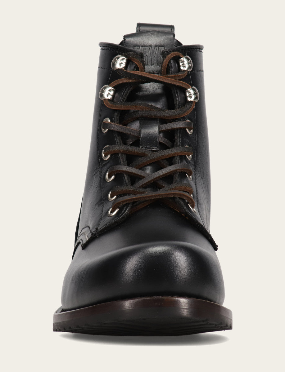 Frye Hot Sale | Men's Black Hudson Workboot Plain Toe