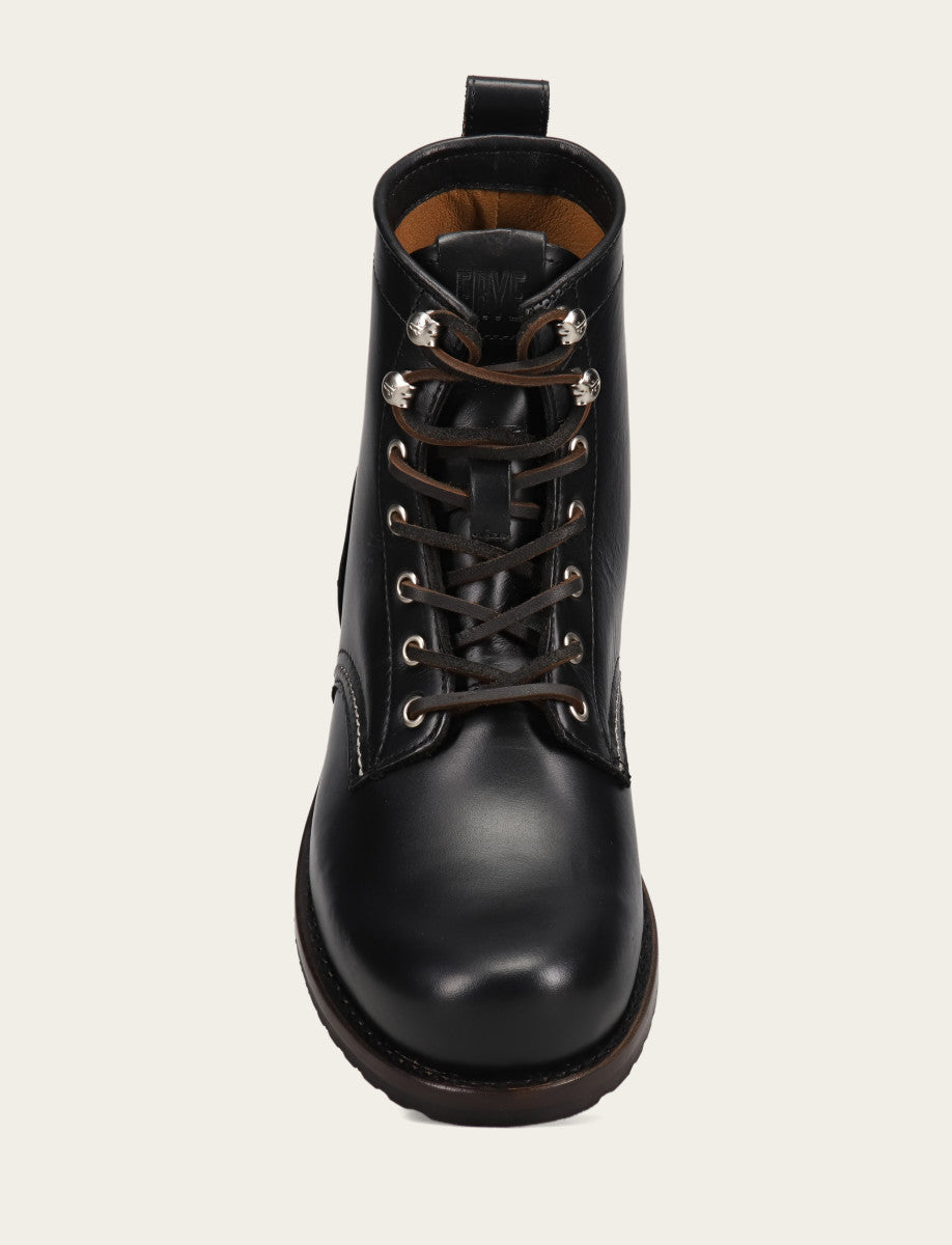 Frye Hot Sale | Men's Black Hudson Workboot Plain Toe