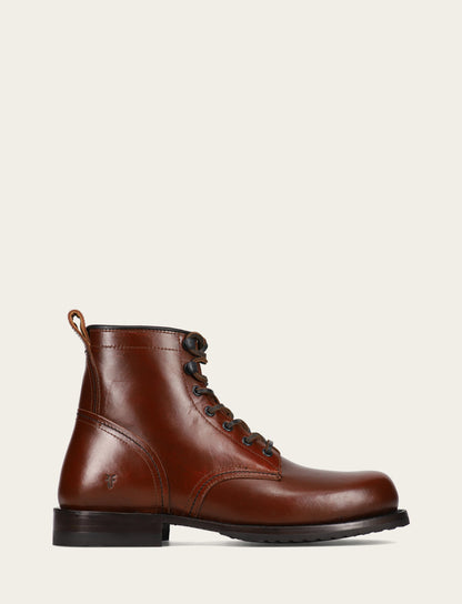 Frye Customer Favorite | Men's Mahogany Hudson Workboot Plain Toe