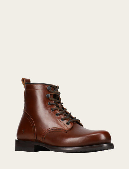 Frye Customer Favorite | Men's Mahogany Hudson Workboot Plain Toe