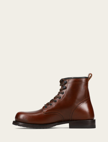 Frye Customer Favorite | Men's Mahogany Hudson Workboot Plain Toe