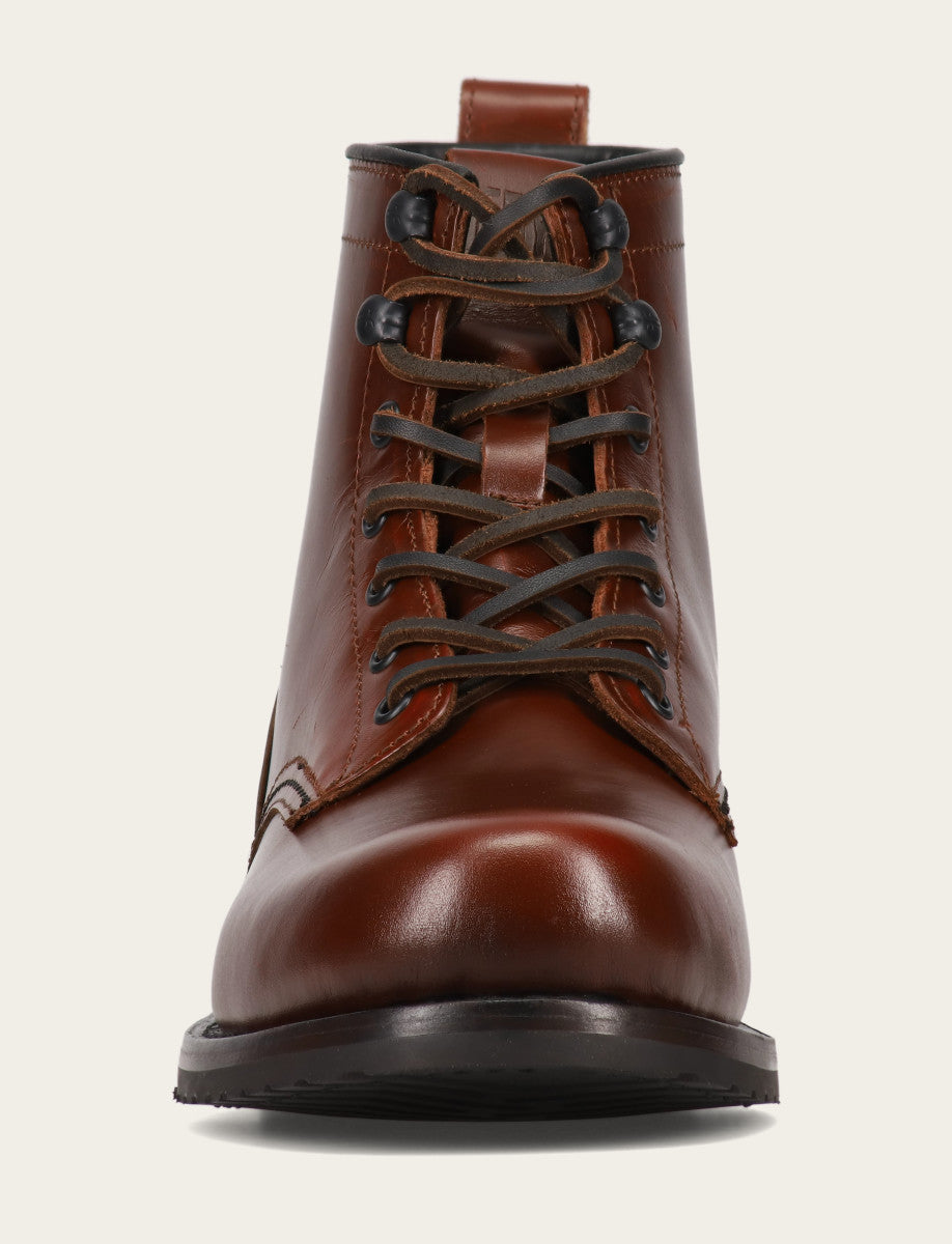 Frye Customer Favorite | Men's Mahogany Hudson Workboot Plain Toe