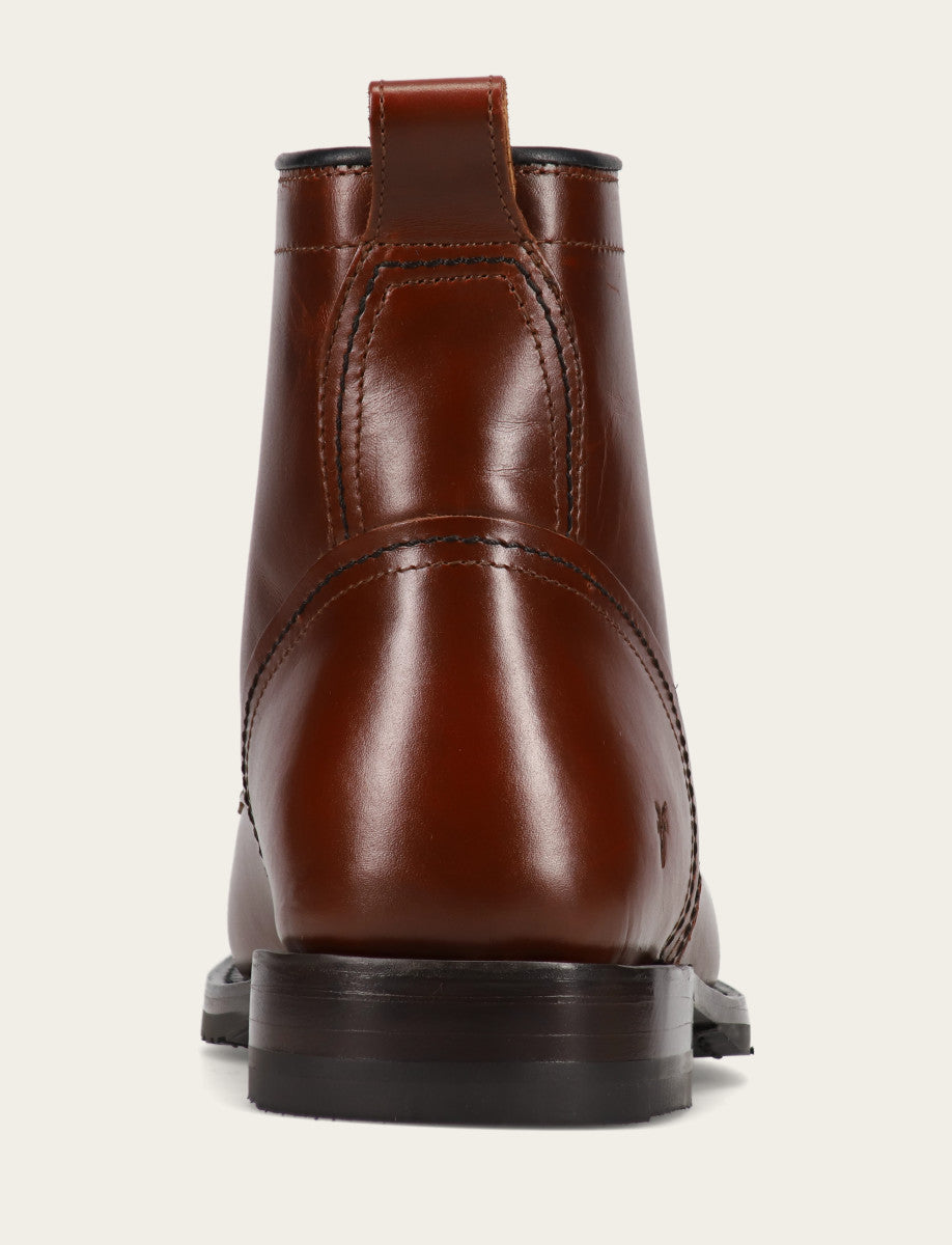 Frye Customer Favorite | Men's Mahogany Hudson Workboot Plain Toe
