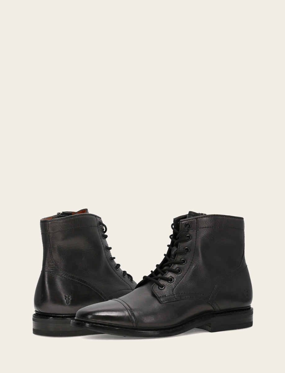Frye Customer Favorite | Men's Black Paul Mid Lace Boot