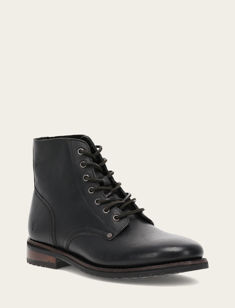 Frye Quality | Men's Black Barrett Lace Up Boots