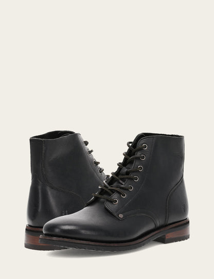 Frye Quality | Men's Black Barrett Lace Up Boots