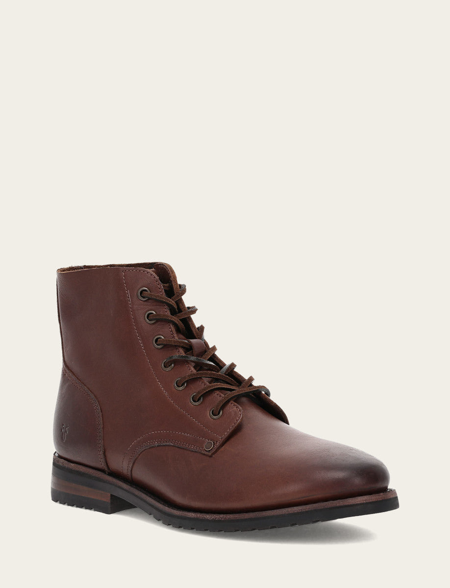 Frye New | Men's Cognac Barrett Lace Up Boots