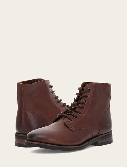 Frye New | Men's Cognac Barrett Lace Up Boots