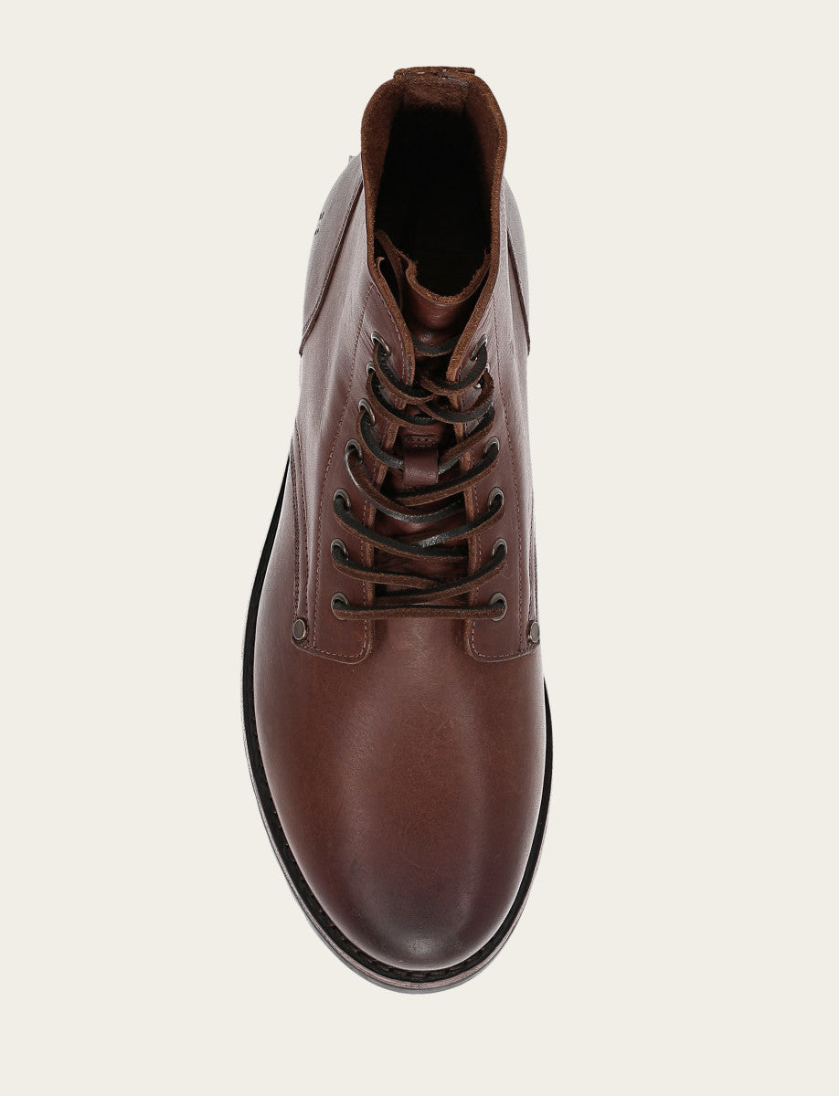Frye New | Men's Cognac Barrett Lace Up Boots