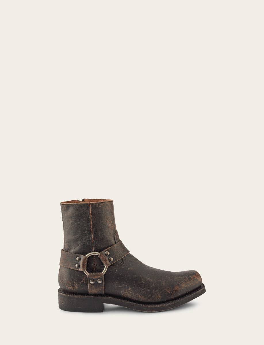 Frye Latest | Men's Antiqued Black Conway Harness Moto Boots