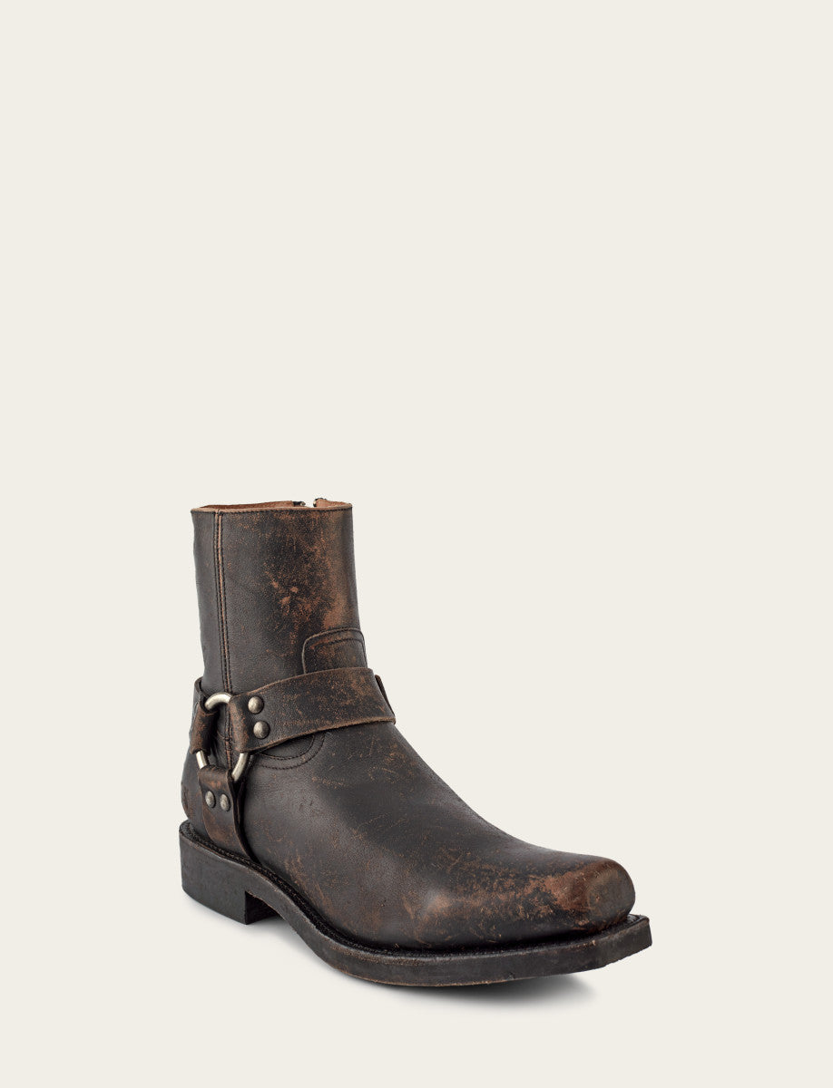 Frye Latest | Men's Antiqued Black Conway Harness Moto Boots