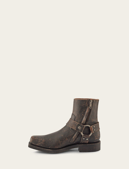 Frye Latest | Men's Antiqued Black Conway Harness Moto Boots