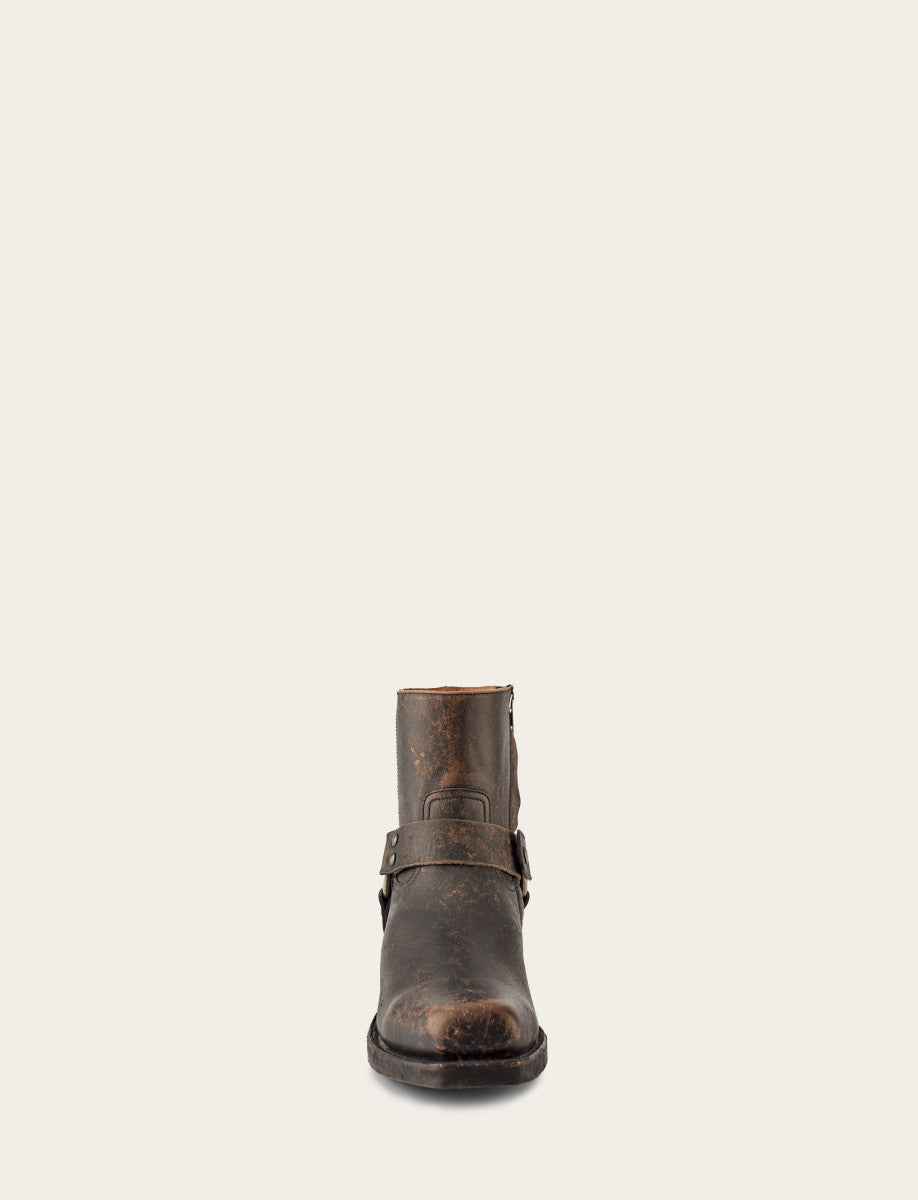 Frye Latest | Men's Antiqued Black Conway Harness Moto Boots